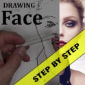 Drawing female face