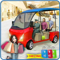 Virtual Shopping Mall Rush Taxi: Family Car Drive