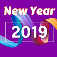 New Year 2019 Greeting Cards