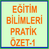 KPSS EĞİTİM BİLİMLERİ ÖZET 1