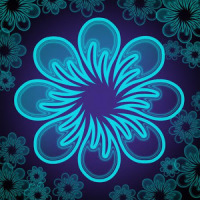 Neon Flower Live Wallpaper