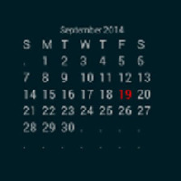 Calendar Widget Month View