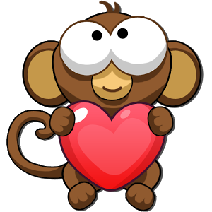 Bubble Monkey Valentine's Day!