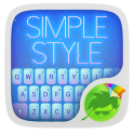Simple Style GO Keyboard Theme