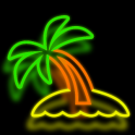 Neon Palm Tree LW