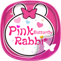 Pink Butterfly Rabbit theme