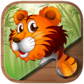 Tierpuzzle Kinder Safari Spiel