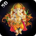 5D Ganesha HD Live Wallpaper