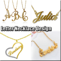 Letter Necklace Design
