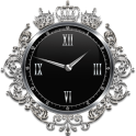 Silver Crown Clock Widget