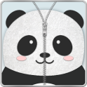 Panda Zipper Bloqueio de ecrã