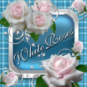 White Roses Go Launcher theme
