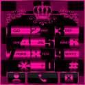 Pink Chess Crown Dialer theme