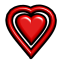 San Valentín en 3D del corazón