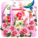 Pink Rose Flower Love Launcher