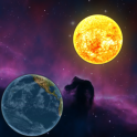 Planets in universe wallpaper