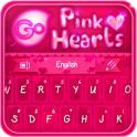 GO Keyboard Pink Hearts Theme