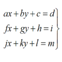 System Equations 3x3