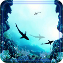 Sharks Underwater Ocean live wallpaper