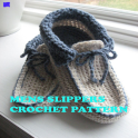 Men Slippers Crochet Pattern
