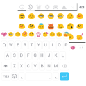 Concise White Emoji Keyboard