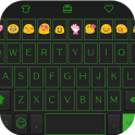 Green Neon Emoji Keyboard Skin
