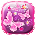 분홍색 나비 라이브 배경 화면