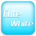 Cute White EmojiKeyboard Theme