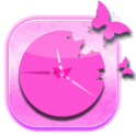Pink Clock Widget