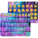 Galaxy Glitter Emoji Keyboard