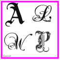 Letra de caligrafía