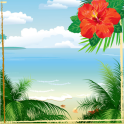 Collage tropical foto playa