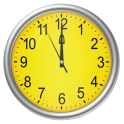 Yellow clock (Wallpapyrus pro)