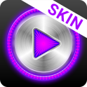 MusiX Hi-Fi Purple Skin for music player