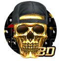 3D Hip-Hop Skull Keyboard