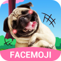 Dog Face Sticker with Lovely Style for Snapchat