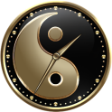 Yin and Yang Clock Widget