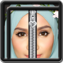 Zipper Lock Screen Hijab