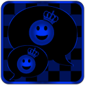 Blue Chess Crown GO SMS theme