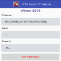 GTU Exam TimeTable
