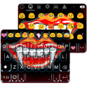 Vampire Emoji Keyboard Theme