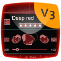 Deep red Music Player Theme
