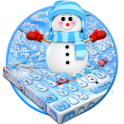 Cute Winter Snowman Keyboard Theme