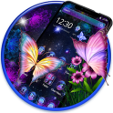 Color neon butterfly theme