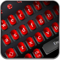 Cool Black Red Metal Keyboard