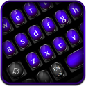 Cool Black Purple Keyboard