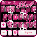 Pink Skull Keyboard Theme