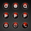 Glossy Red Icons