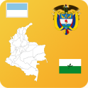 Colombia State Maps and Flags