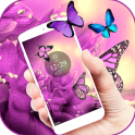 Purple butterfly Spring Theme